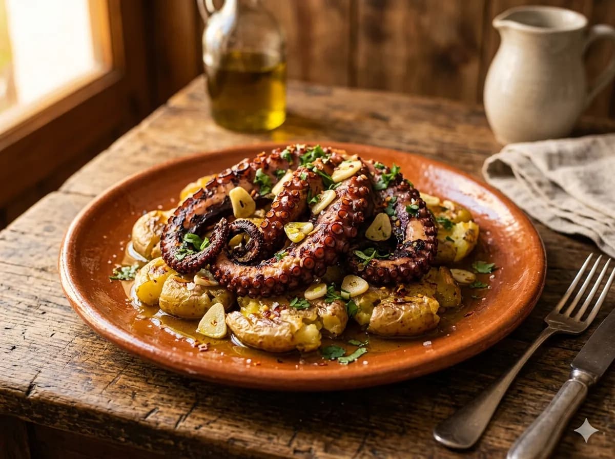 Polvo à Lagareiro — especialidade da Tasca Velha