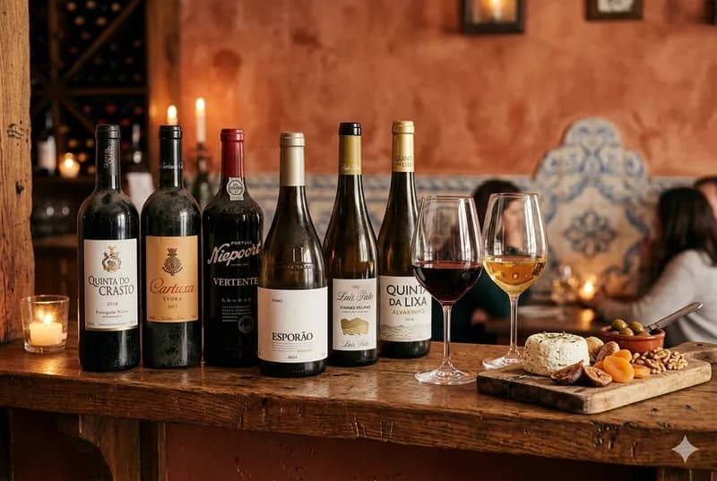 Seleção de vinhos portugueses